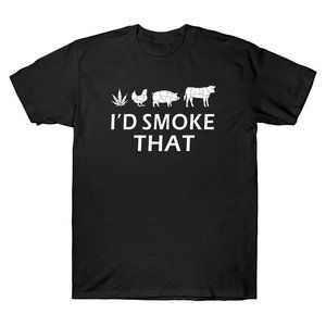 I'd Smoke That Funny BBQ Grilling Party T-Shirt
